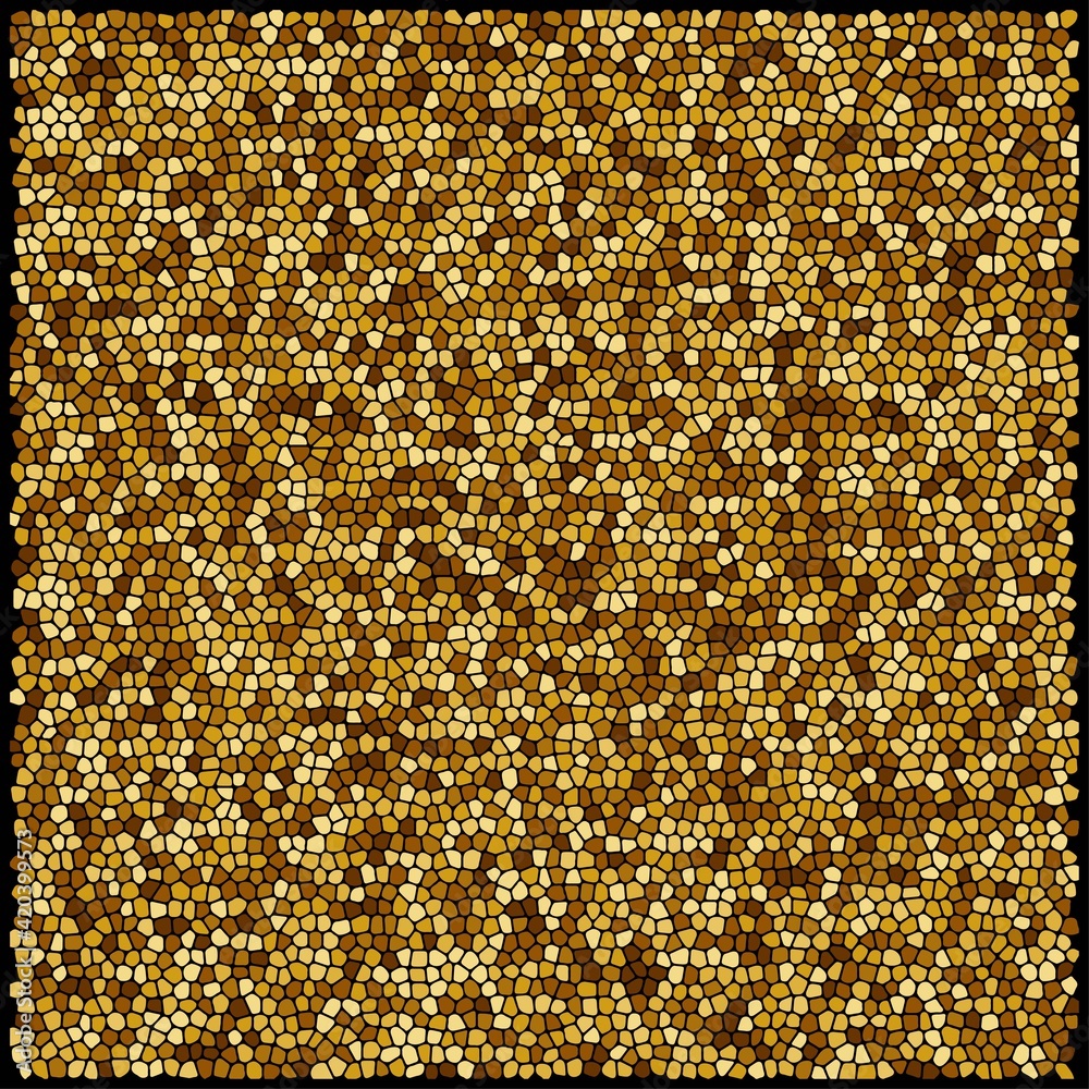 Bright yellow sunny honeycomb texture, mosaic flat vector illustration