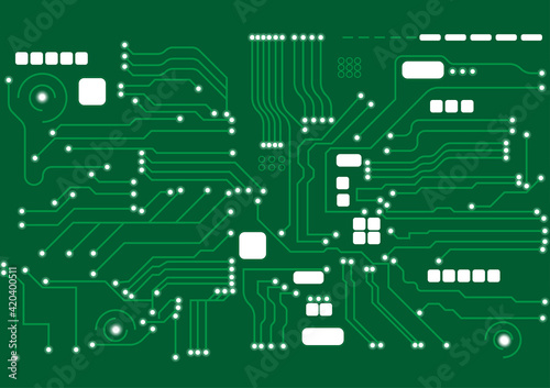 Technology line circuit mainboard computer with binary numeral system background vector illustration