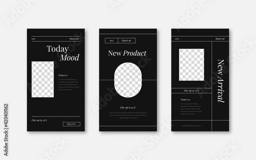 Square social media post story instagram template. Modern Aesthetic post template.
