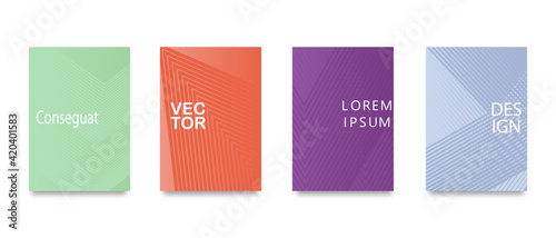 Minimal vector abstract cover notebook design. Planner and diary cover for print.