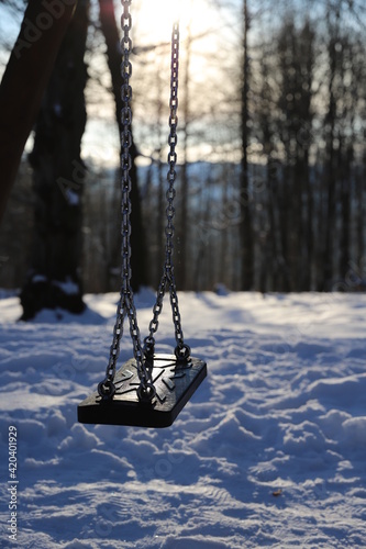 swing on the snow