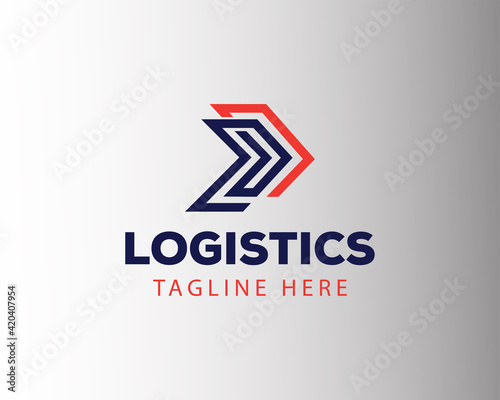 logistic logo line logistic logo logistic symbol logo arrow logo