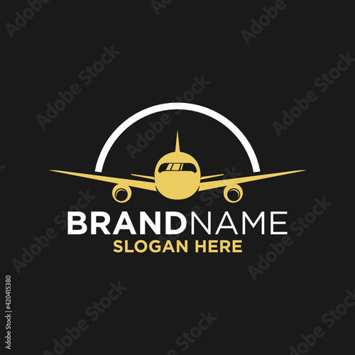 Plane Logo Design Template Inspiration, Vector Illustration, Flight.