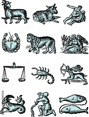 Medieval Zodiac Signs