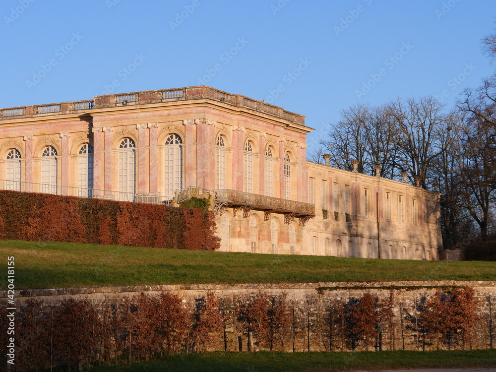 The Grand Trianon in the park of Versailles, the 6th march 2021.