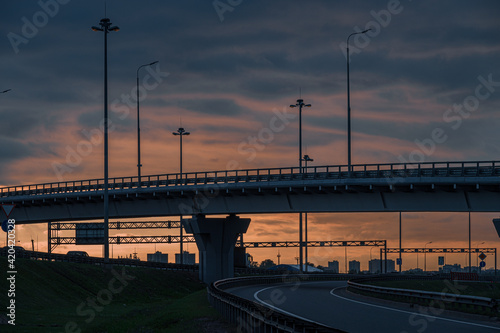 Saint-Petersburg ring road interchange
