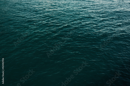 wavy water surface, top view