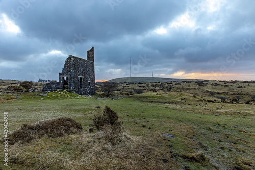 Old Silver Valley Mine Bodmin Moor Cornwall photo