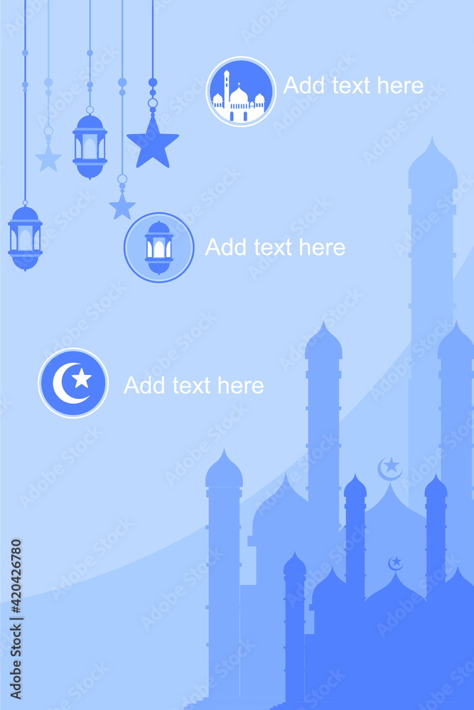design a ramadan theme for the flayer leaflet