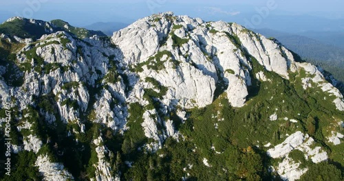 Aerial view of the summit of the Risnjak National Park, Croatia photo