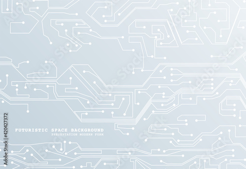 Abstract futuristic circuit board