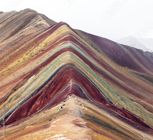 Rainbow mountain Peruvian Andes mountains Peru photo