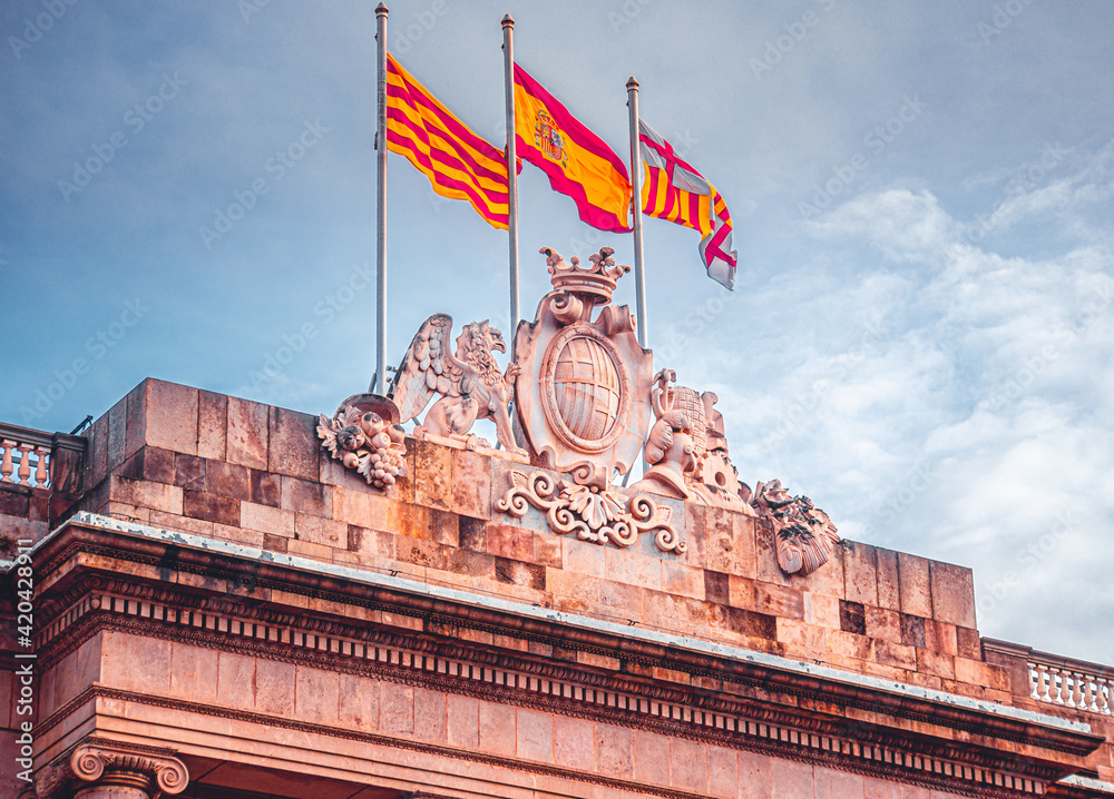 Barcelona. Gothic quarter of Barcelona. Catalonia. Spain, 2021