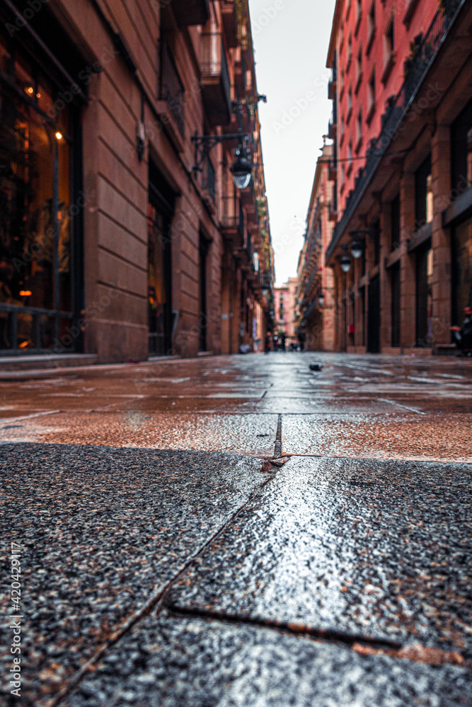 Barcelona. Gothic quarter of Barcelona. Catalonia. Spain, 2021