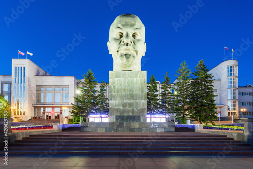 Lenin monument in Ulan-Ude, Russia