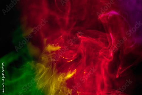 Rainbow abstract texture Smoke Background.