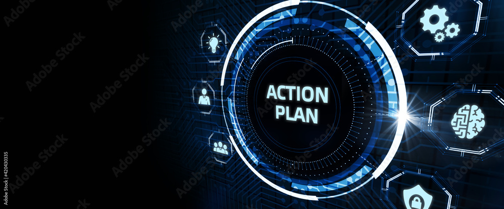 Business, Technology, Internet and network concept. Concept meaning proposed strategy or course of actions for certain time. Business, Technology, Internet and network concept. Concept meaning proposed strategy or course of actions for certain time.