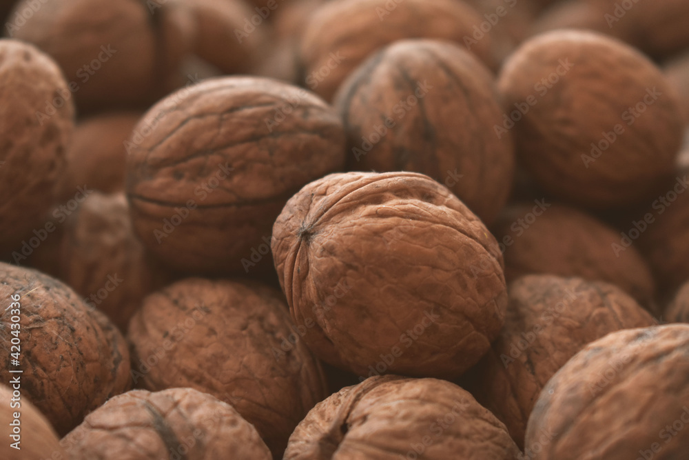 walnuts on a table walnuts on a table