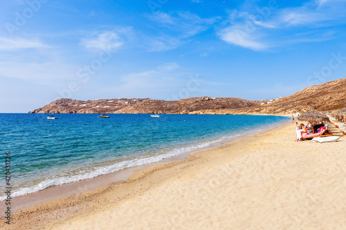 Mykonos island beach  Greece