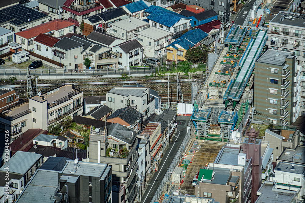 サンシャイン60展望台から見える東京の街並み