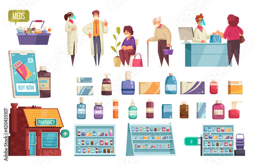 Pharmacy Icons Set