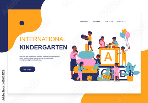 Kindergarten flat concept