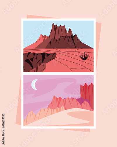 landscapes of desert