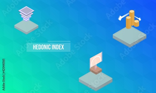 Hedonic index concept on abstract design