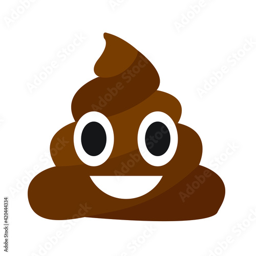 Poop emoji vector photo
