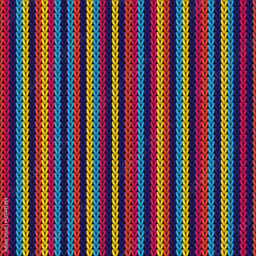 Trendy vertical stripes knitted texture geometric