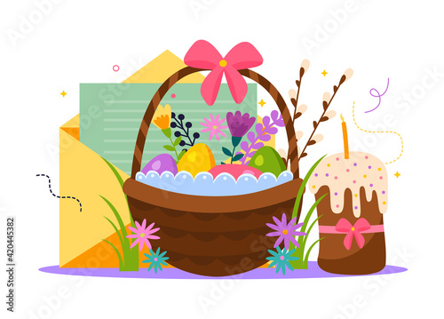 Easter Flat Composition