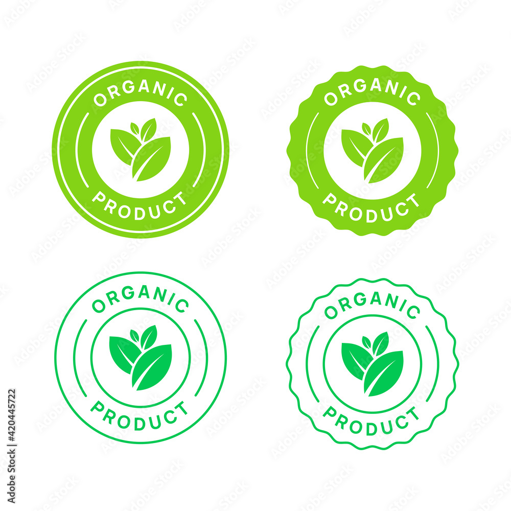 Organic Product Vector Icon Circle Sign. Healthy Food Badge. Natural Product Emblem. Organic Product Vector Icon Circle Sign. Healthy Food Badge. Natural Product Emblem.