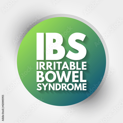 IBS - Irritable Bowel Syndrome acronym, medical concept background