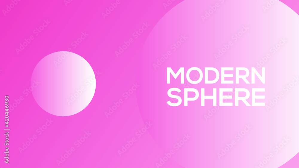 Obraz premium Vector Illustration of Abstract Background using beautiful modern circular rings and spheres with bright and vibrant pink and purple color tones