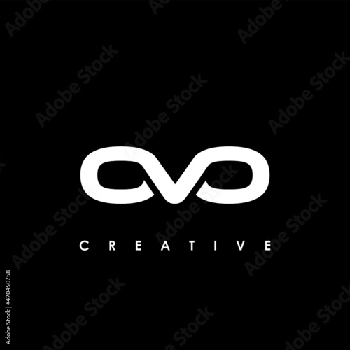 OVO Letter Initial Logo Design Template Vector Illustration