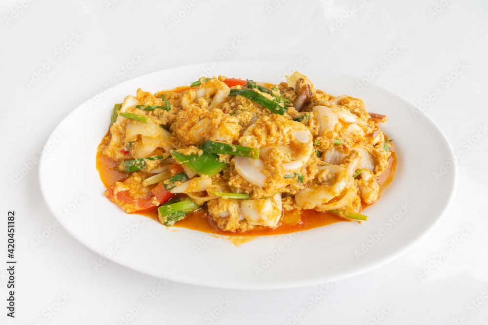 Stir-Fried Squid with Curry Powder Stir-Fried Squid with Curry Powder