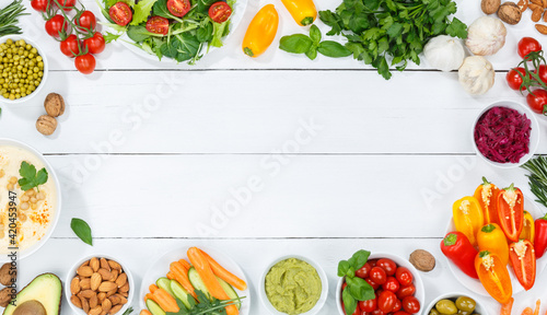 Vegetables background healthy vegan clean eating organic food superfood copyspace copy space wooden board banner