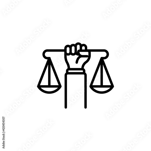 Civil Rights icon in vector. Logotype