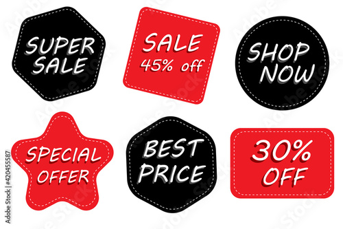 Set of labels