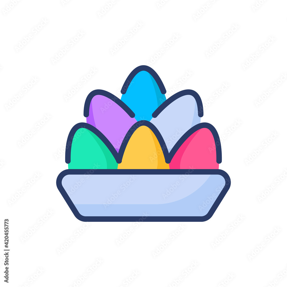 Fototapeta premium Bowl icon in vector. Logotype