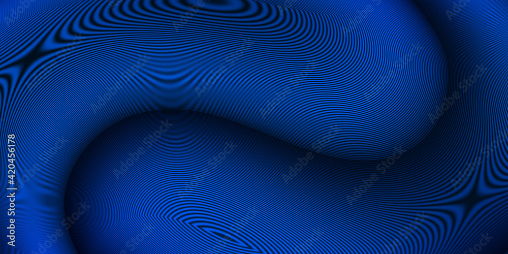Abstract Blue Color Liquid Shapes Background 