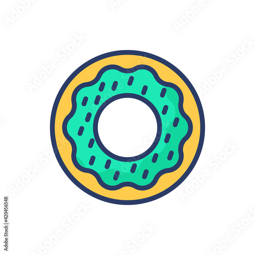 Donut icon in vector. Logotype