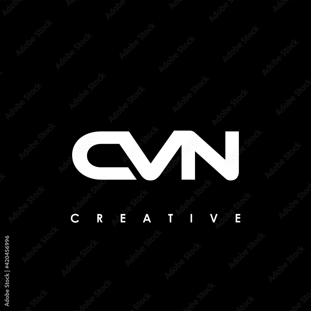 CVN Letter Initial Logo Design Template Vector Illustration CVN Letter Initial Logo Design Template Vector Illustration