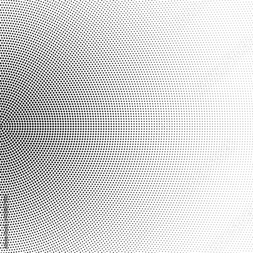 Halftone half circle background, abstract gradient illustration