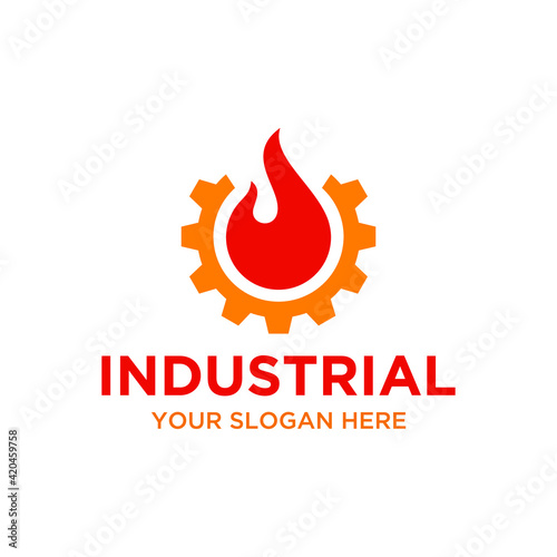 Fore and gear logo for industrial company