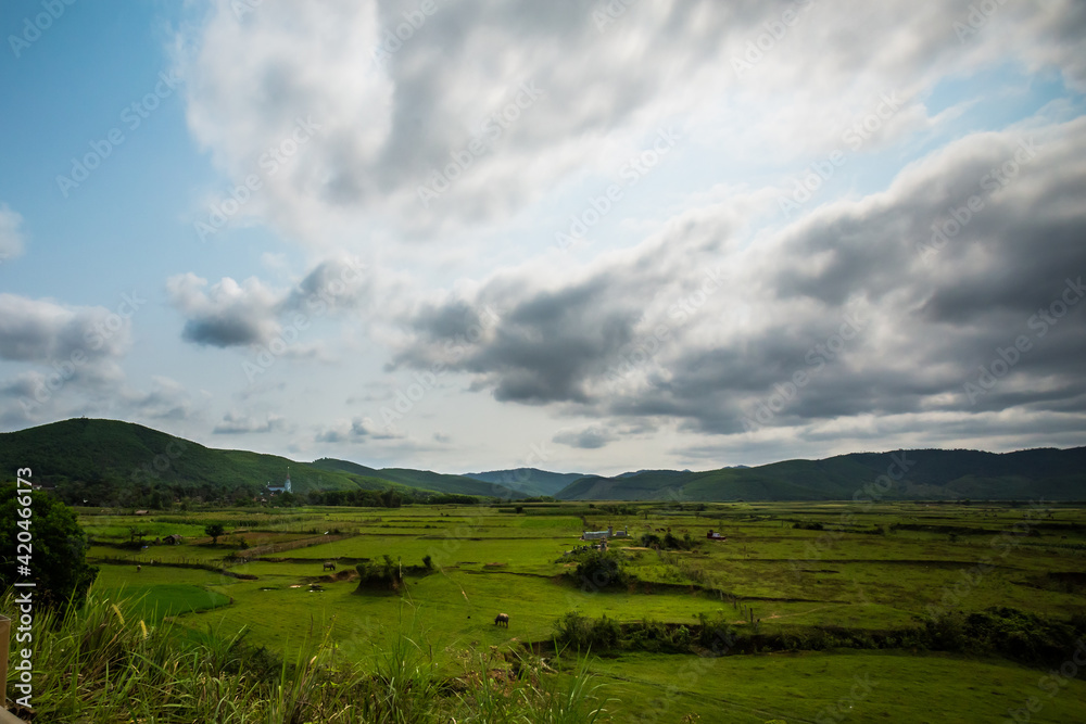 Tropical Phong Nha Vietnam landscape Tropical Phong Nha Vietnam landscape