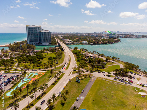 Haulover Park Miami Beach FL shot with aerial drone © Felix Mizioznikov
