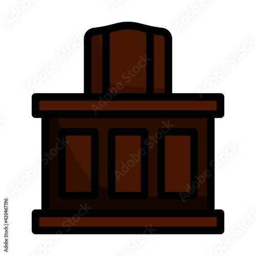Judge Table Icon