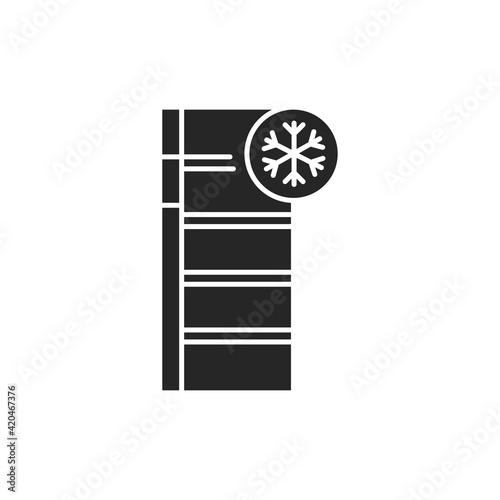 Freezer cold color line icon. Household equipment.
