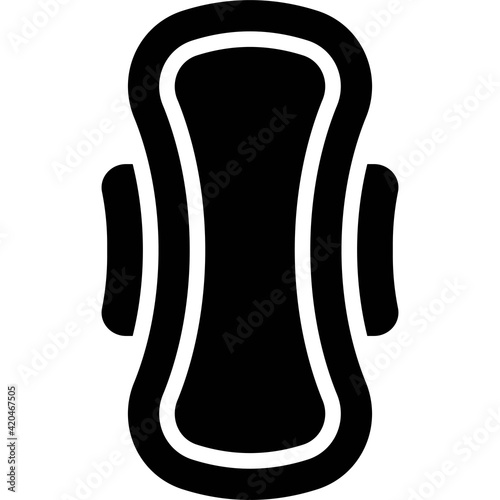 Sanitary napkin icon, Feminism related vector